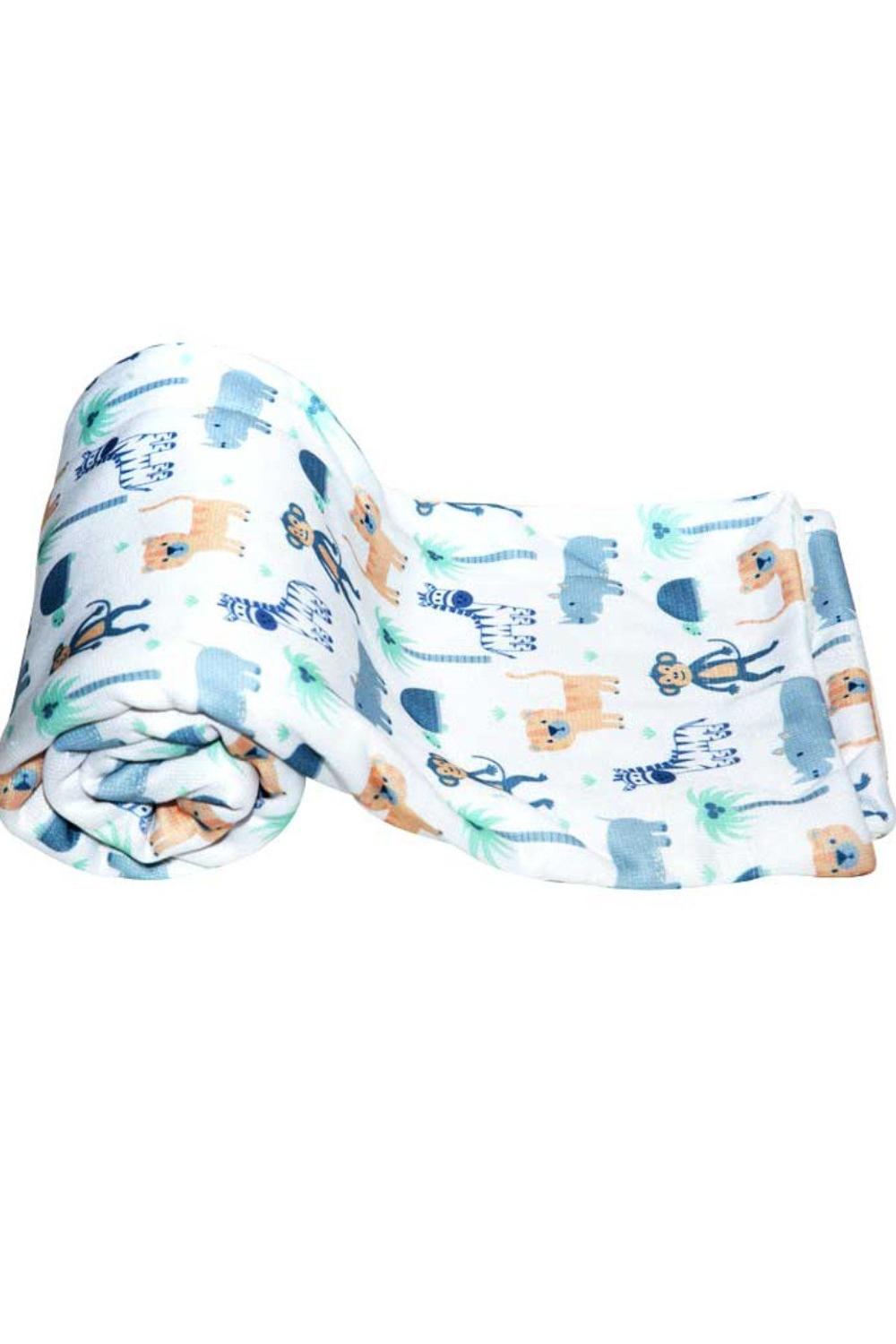 Mee Mee Soft Double Layer Reversible 
Baby Blanket (Blue)